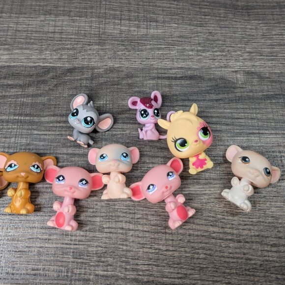 Vintage LPS Littlest Pet Shop Mouse Mice Lot Y2K Collectible - Picture 1 of 6
